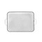 Hello Honey® 13.5" Enameled Metal Distressed White Bread Box with Lid